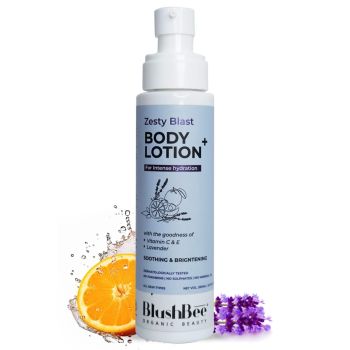 BlushBee Organic Beauty Vitamin C & E Body Lotion Non Sticky & Non Greasy,Moisturising & Nourishing  (200 ml)