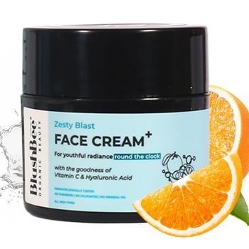 Vitamin C Face cream with Hyaluronic Acid for glowing Skin,Hydrates,Brightening,all-day moisture & youthful skin, reduce dark spots & prevents sun damage, for all skin types,50 GM