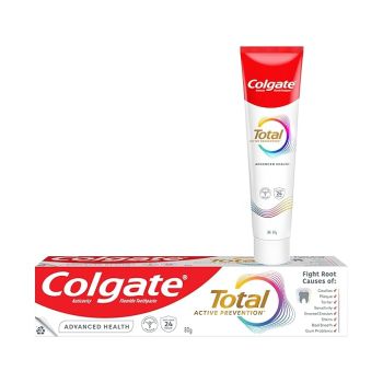 Colgate Total Advanced Health Antibacterial Toothpaste 80gm, Tooth paste with 12-Hour Anti-Germ Protection, Whole Mouth Health, World's No. 1* Germ-fighting Toothpaste