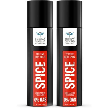 BOMBAY SHAVING COMPANY Spice Deodorant Combo Pack | Premium Long Lasting Body Spray - For Men (300 ml, Pack of 2)
