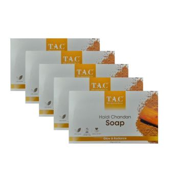 T.A.C. Haldi Chandan Soap 125gm, Set of 5