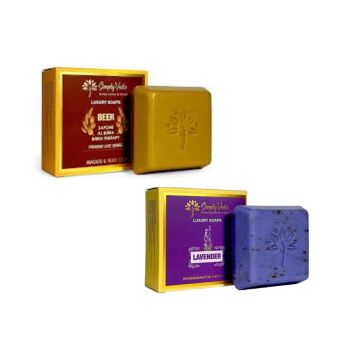 Simply Vedic Combo Pack of Luxury Soap (114gm Each) Tea Tree & Shea Butter