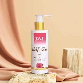 TAC - The Ayurveda Co. Rose Body Lotion for Dry Skin With Milk Extract for Deep Nourishment Bright Skin  (250 ml)